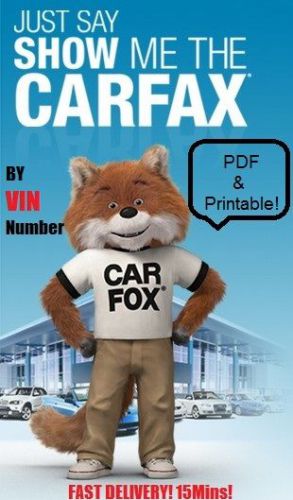 Carfax report by vin !! fast fast fast, pdf