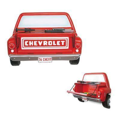 Ghh shelf 3d chevy truck resin tempered glass top 20.13" x 15.25" x 6.75" ea