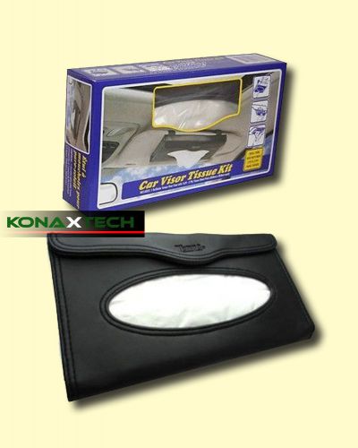 Car visor tissue kit