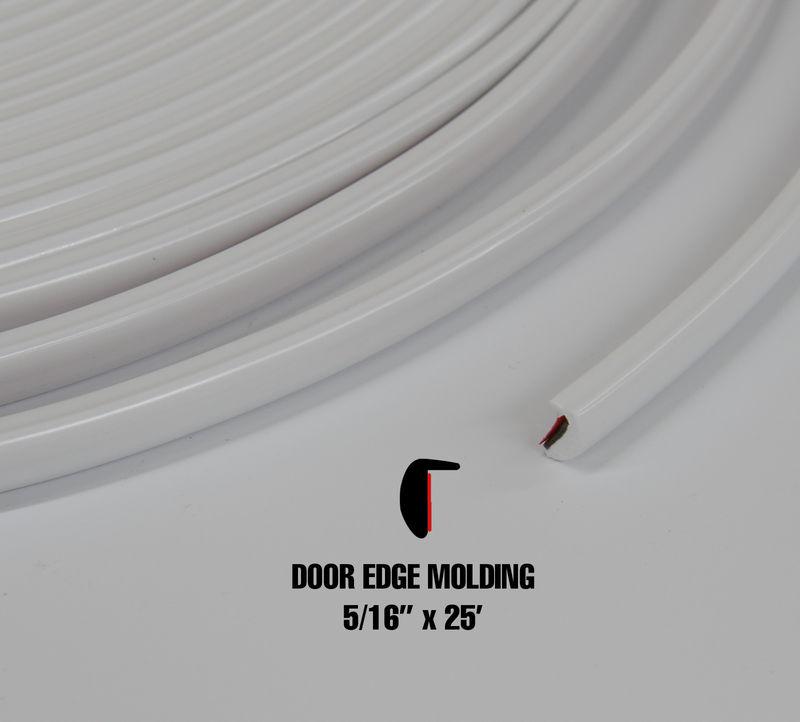 Door edge & lip molding l style * 5/16"x 25' white