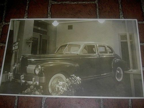 1941 nash ambassador dealer show room photo original mounted