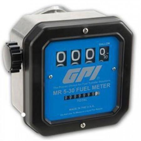Gpi mr-5-30-g6n mechanical fuel meter - gallons 3/4 inlet/outlet